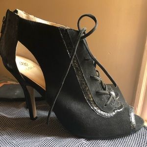 Isola Suede and leather booties NEVER WORN